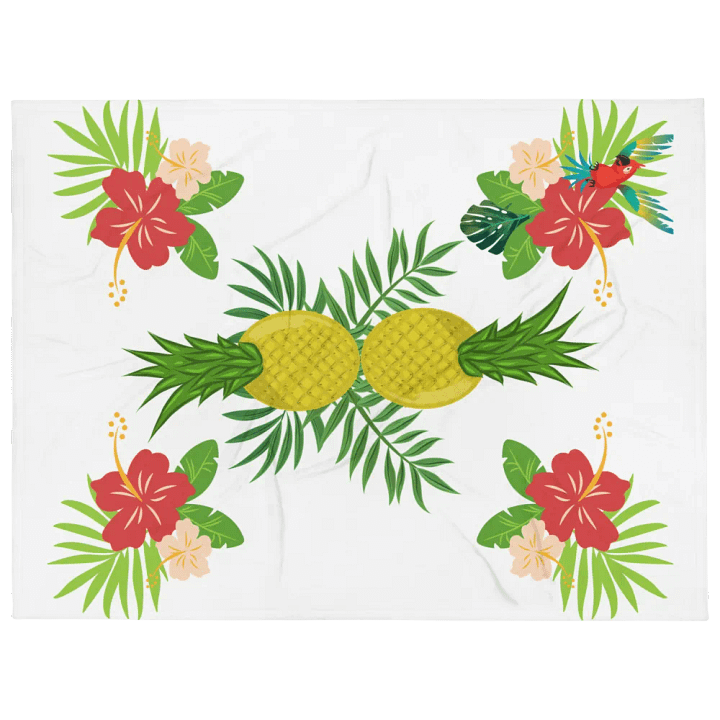 Pineapple Paradise Pattern Design Throw Blanket product image (1)
