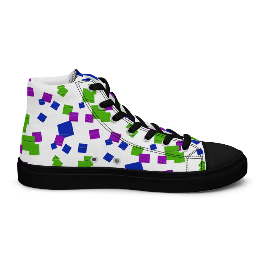 Glitchy High Top Canvas Shoes product image (8)