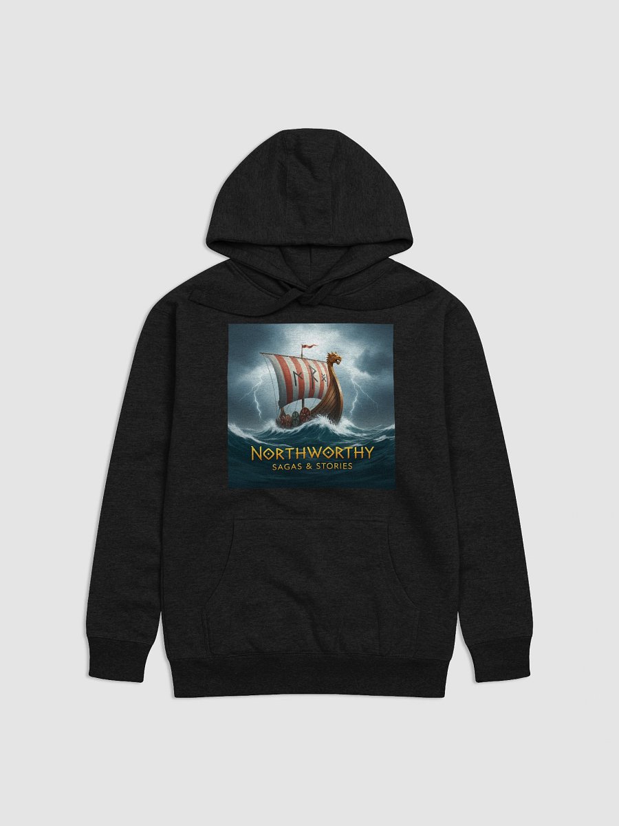 Northworthy Sagas & Stories Longship logo hoodie product image (1)