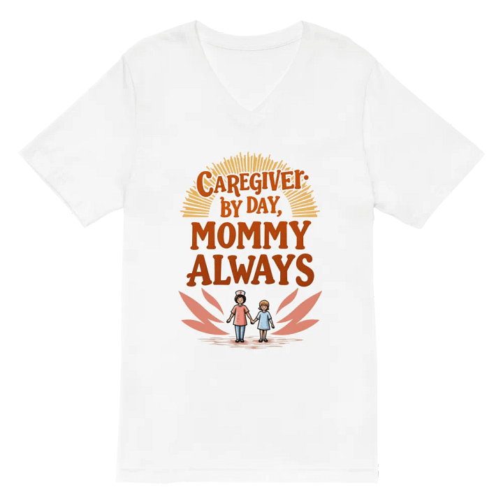 Caregiver By Day, Mommy Always V-Neck Tee product image (6)