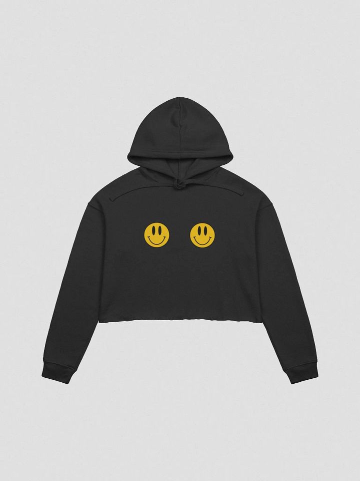 Smiley Cropped Hoodie product image (1)