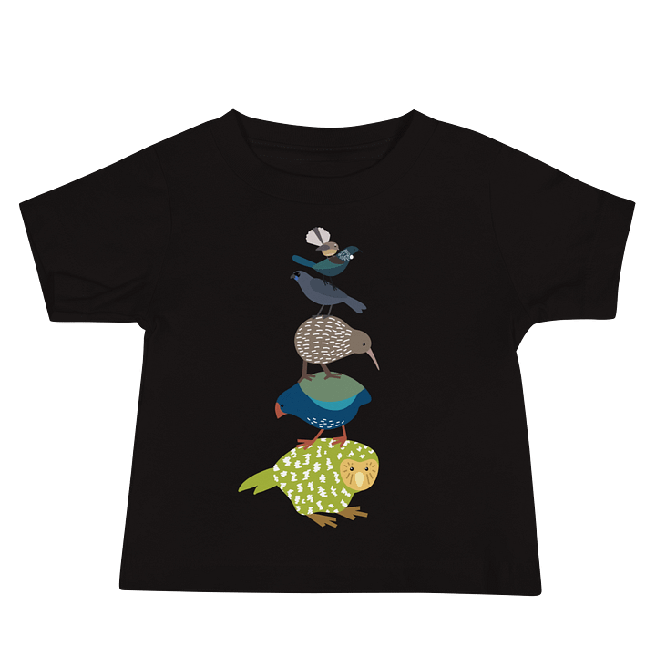 NZ Bird Stack Baby T-Shirt product image (5)