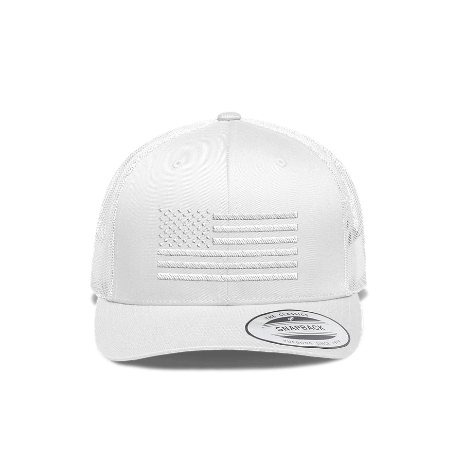 Whiteout American Flag Snapback Hat product image (1)