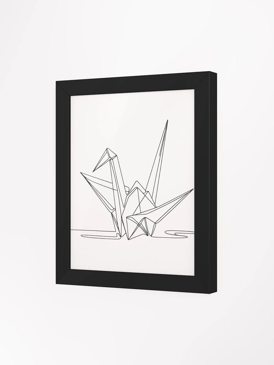 Origami Crane Lines Framed Poster product image (62)
