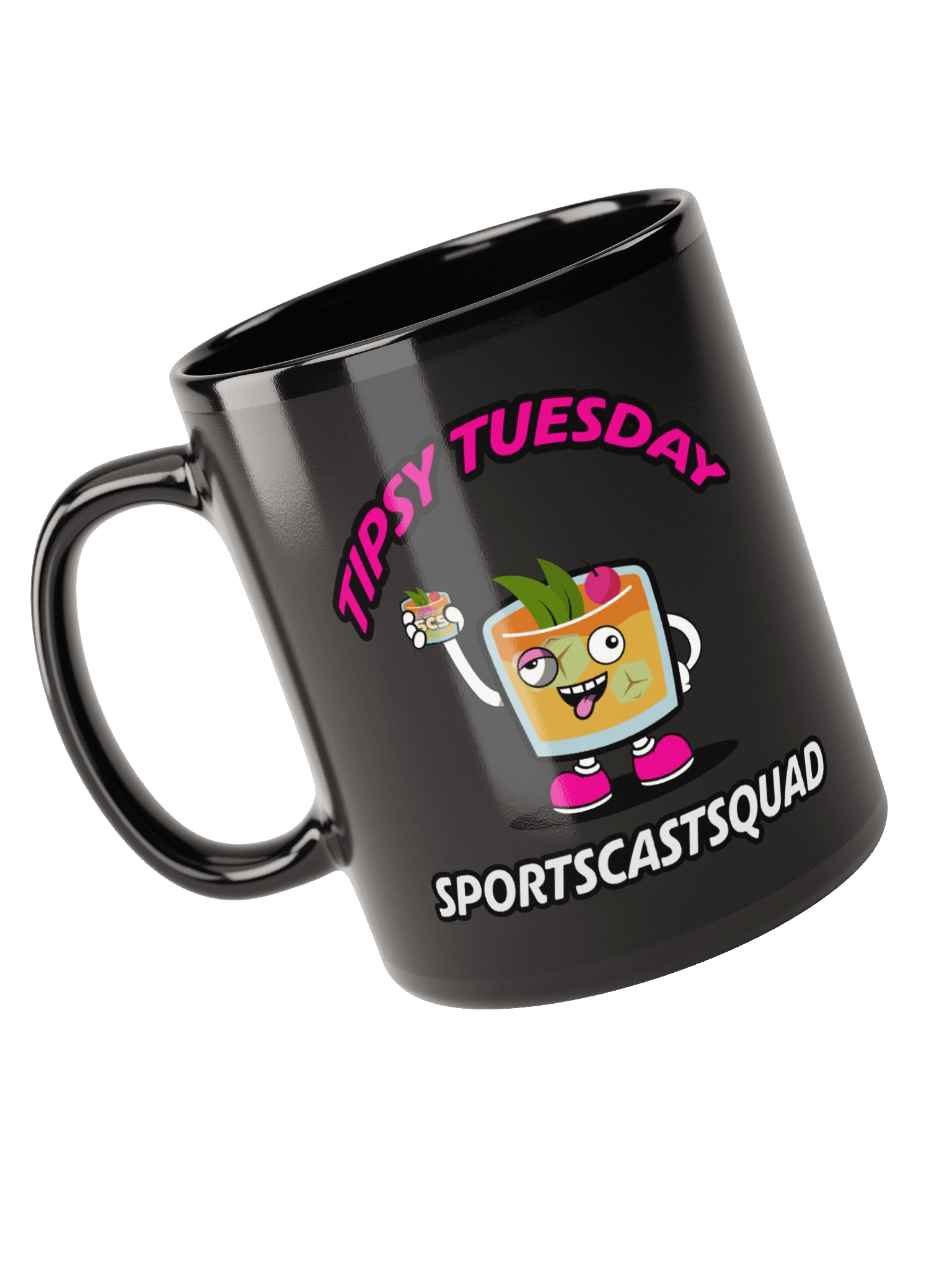 TIPSY TUESDAY "COCKY" BLACK MUG product image (3)