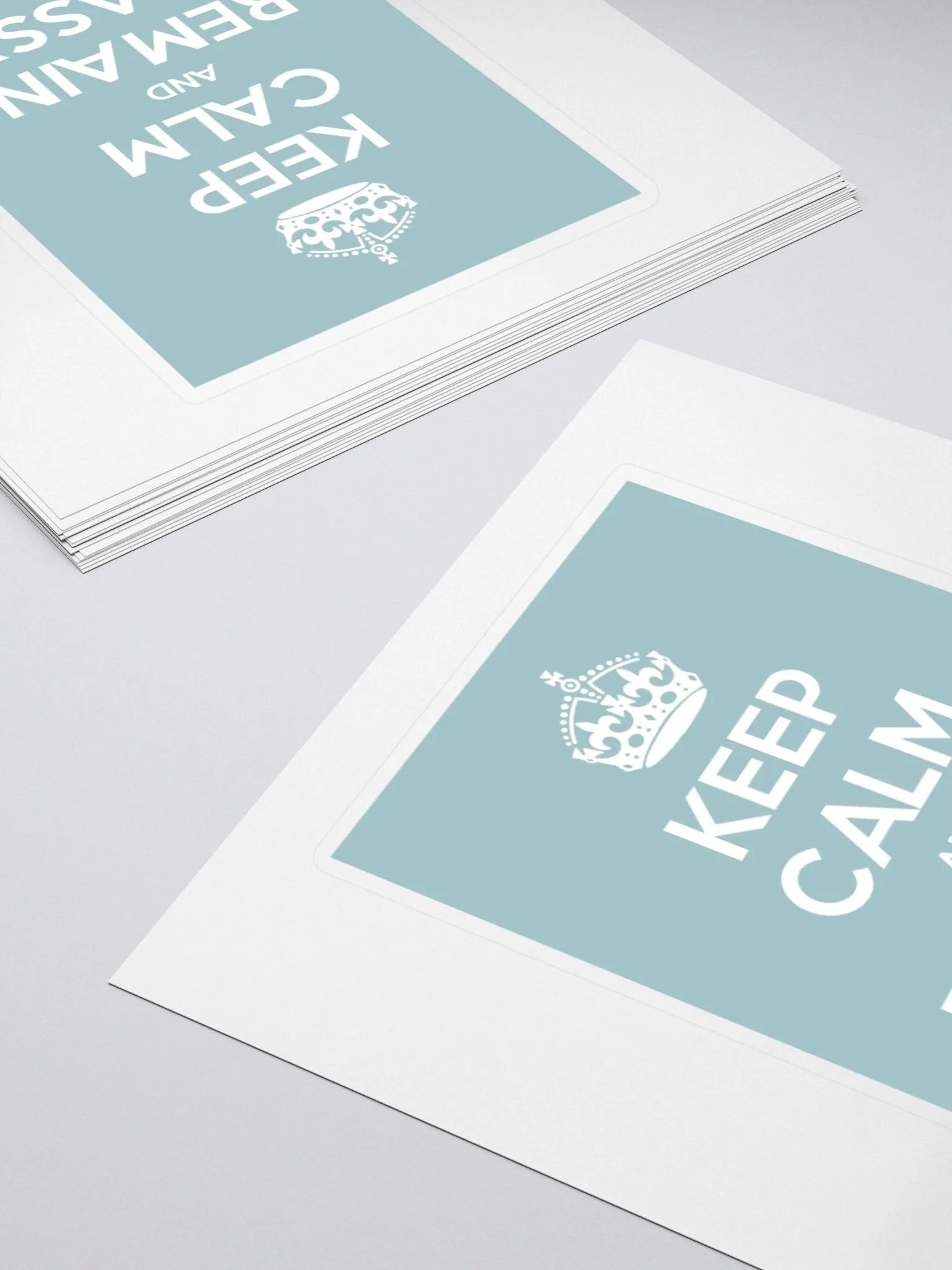 Keep Calm Sticker in Blue product image (15)