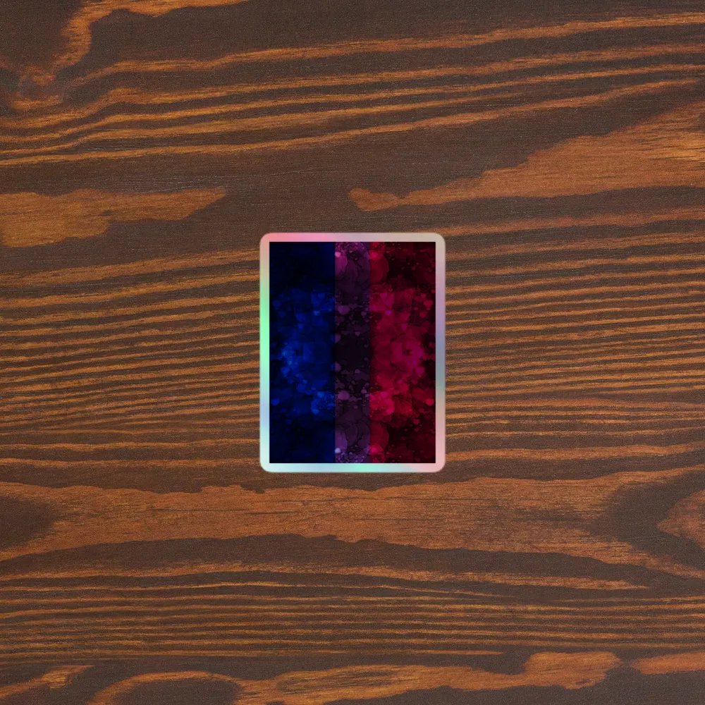 Bisexual Pride Flag Sticker (Textured Variation) product image (3)