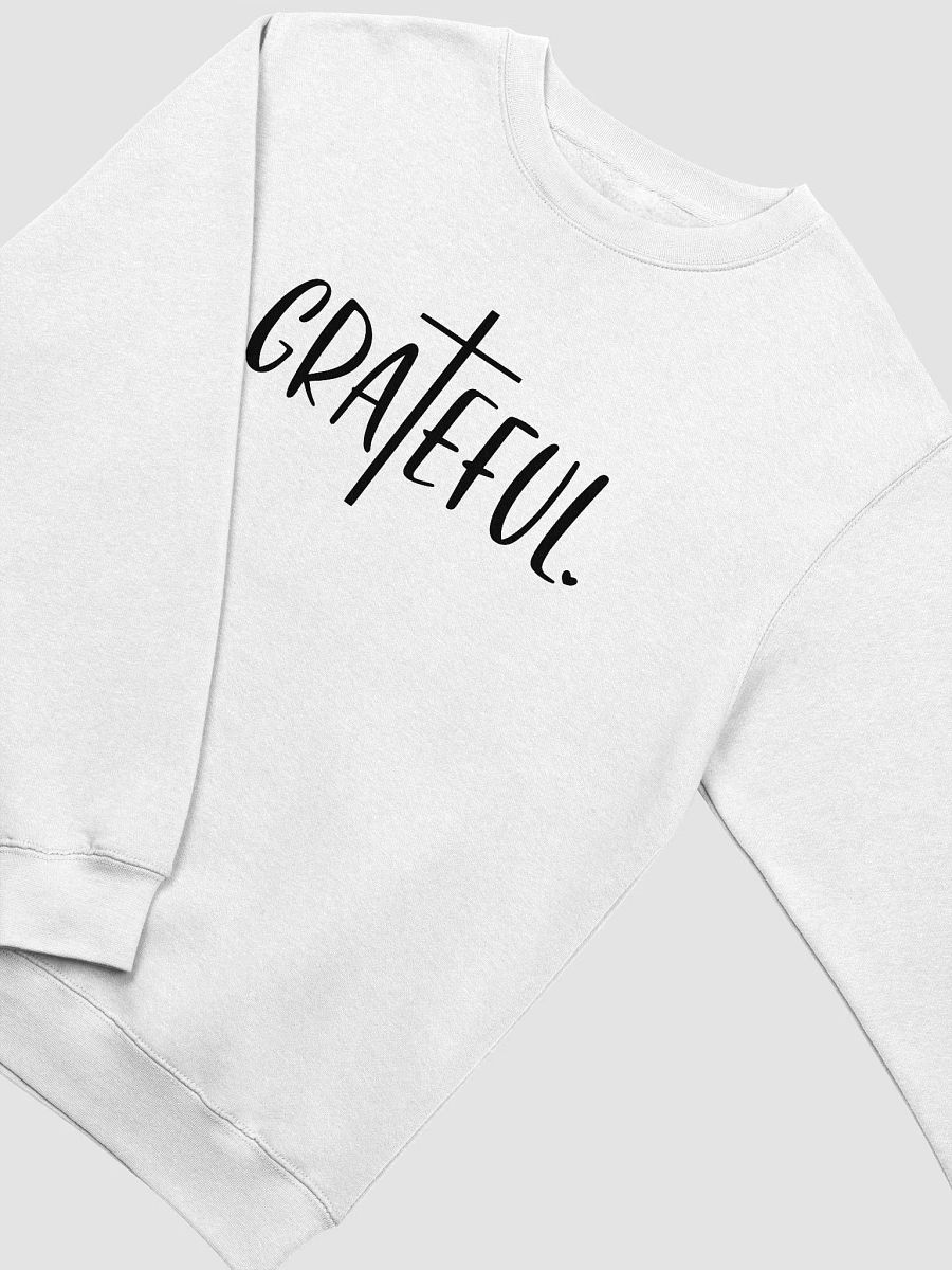 Grateful Vibes White High End Relaxed Heavyweight Sweatshirt product image (3)