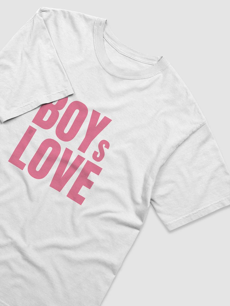 BOYs LOVE Bold Text Tee – Minimalist Pride for True Fans product image (3)