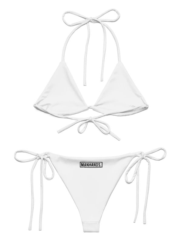Two-Piece String Bikini by MANHANDS. (White) product image (13)