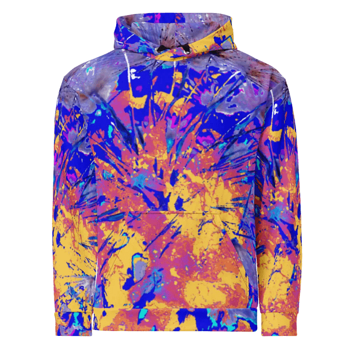 Vibrant Abstract Dandelion Seeds Unisex Pull Over Hoodie product image (1)