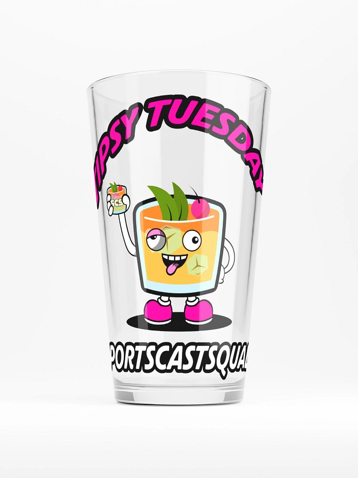 TIPSY TUESDAY "COCKY" PINT GLASS product image (1)