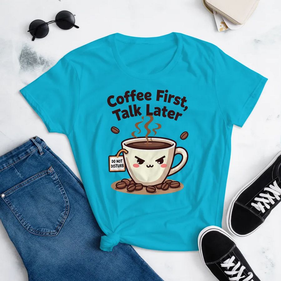 Grumpy Coffee Do Not Disturb Women's Tee product image (16)