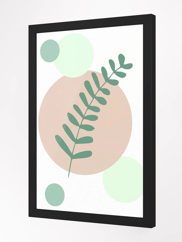 Green Leafy Abstract Circle Poster product image (7)