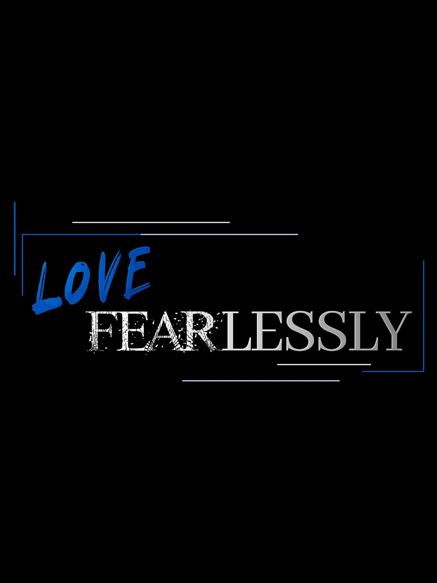 Love Fearlessly Black Hoodie product image (6)