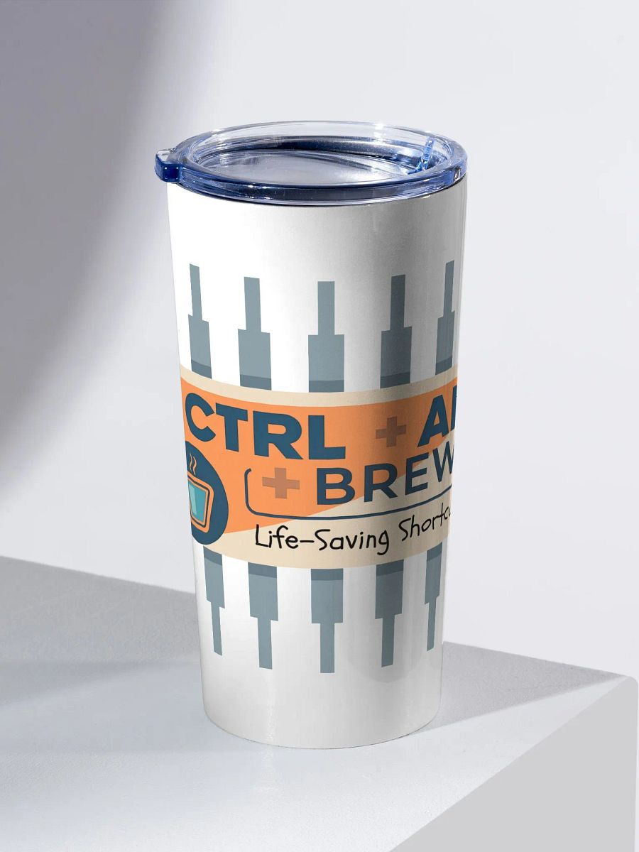 Tech-Themed CTRL + ALT + BREW Life-Saving Shortcut Tumbler product image (2)