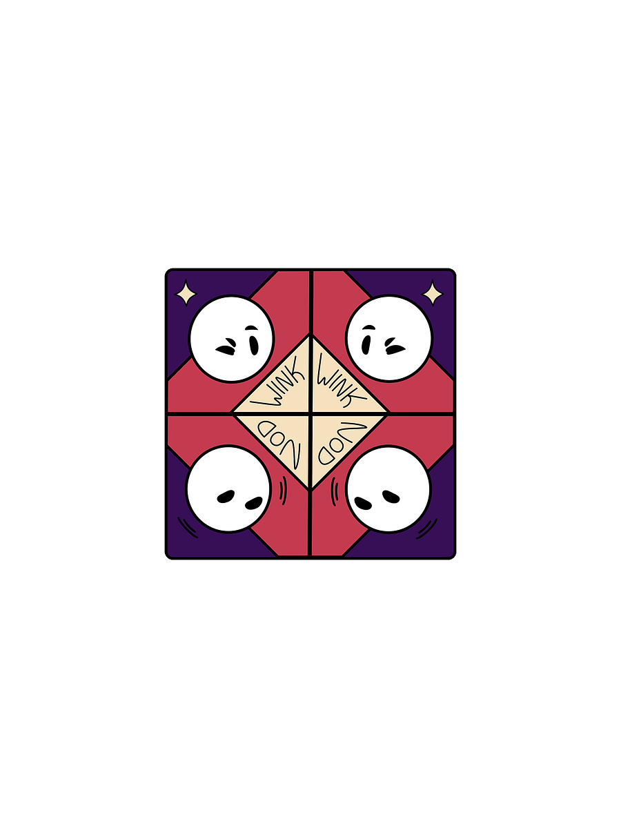Wink Wink Nod Nod Pin product image (1)