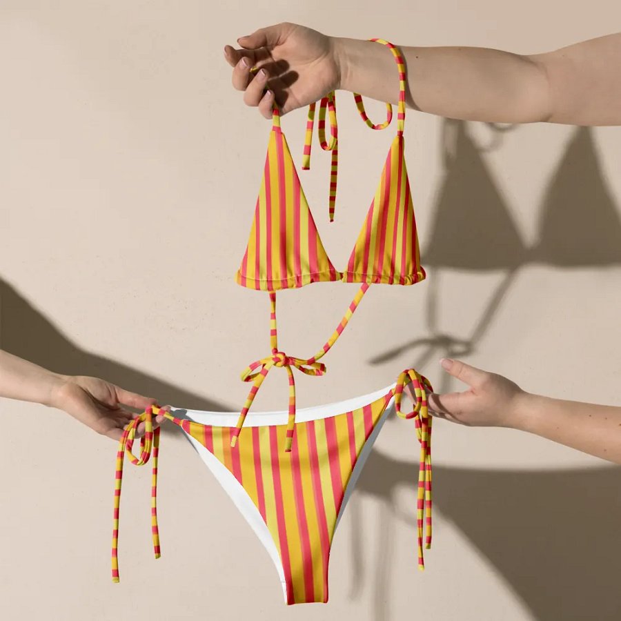Sunset Stripes Bikini Set product image (6)