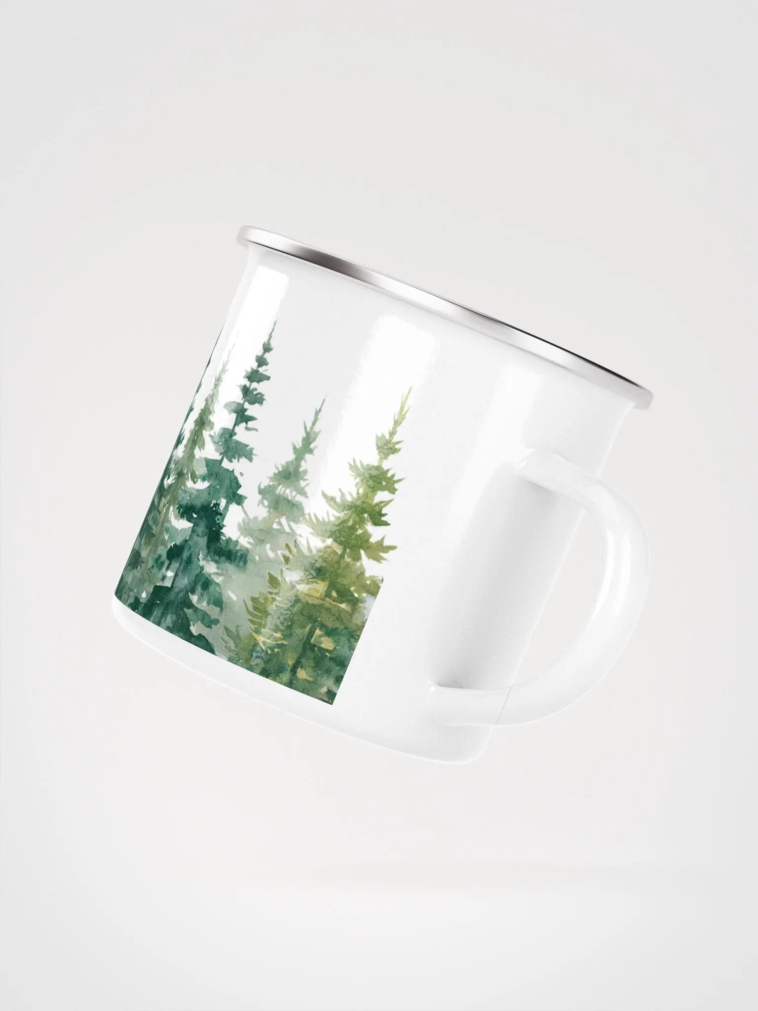 Watercolor Pine Trees Sunset Mug 12oz product image (3)