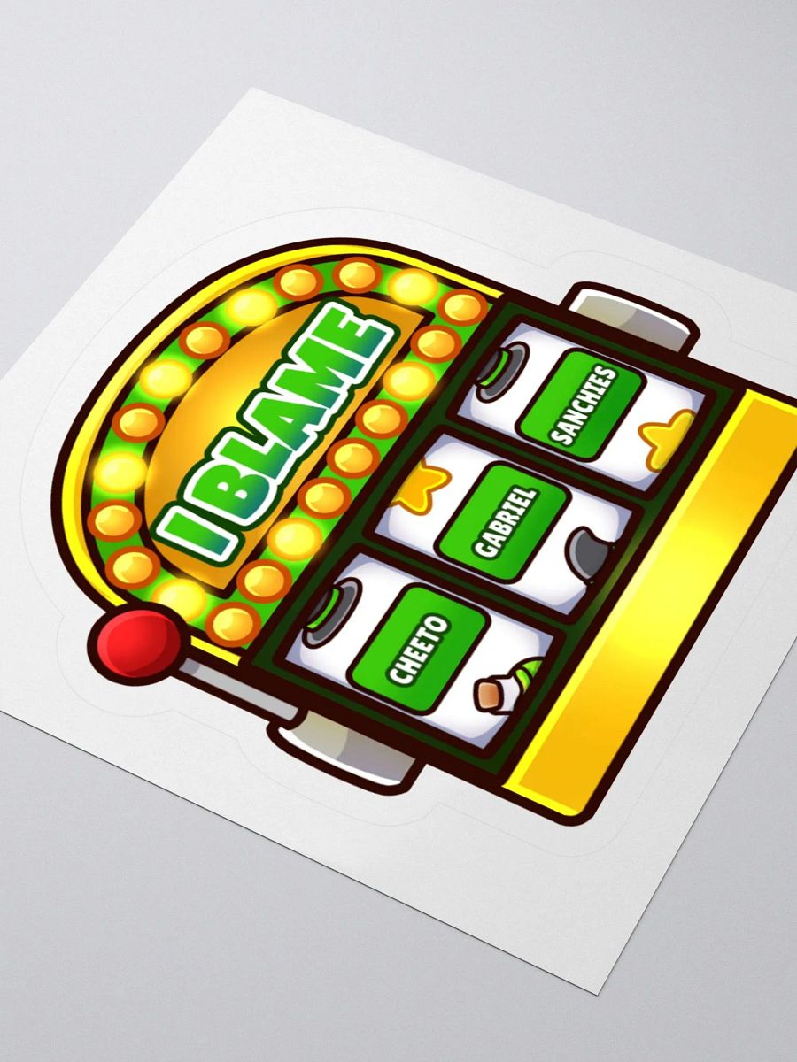 Blame Game Slot Machine Kiss Cut Stickers product image (4)