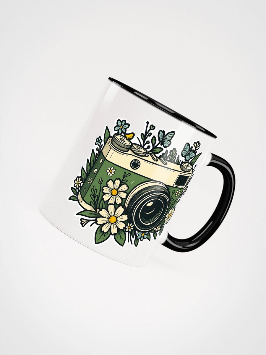 Vintage Camera Floral Ceramic Mug product image (4)