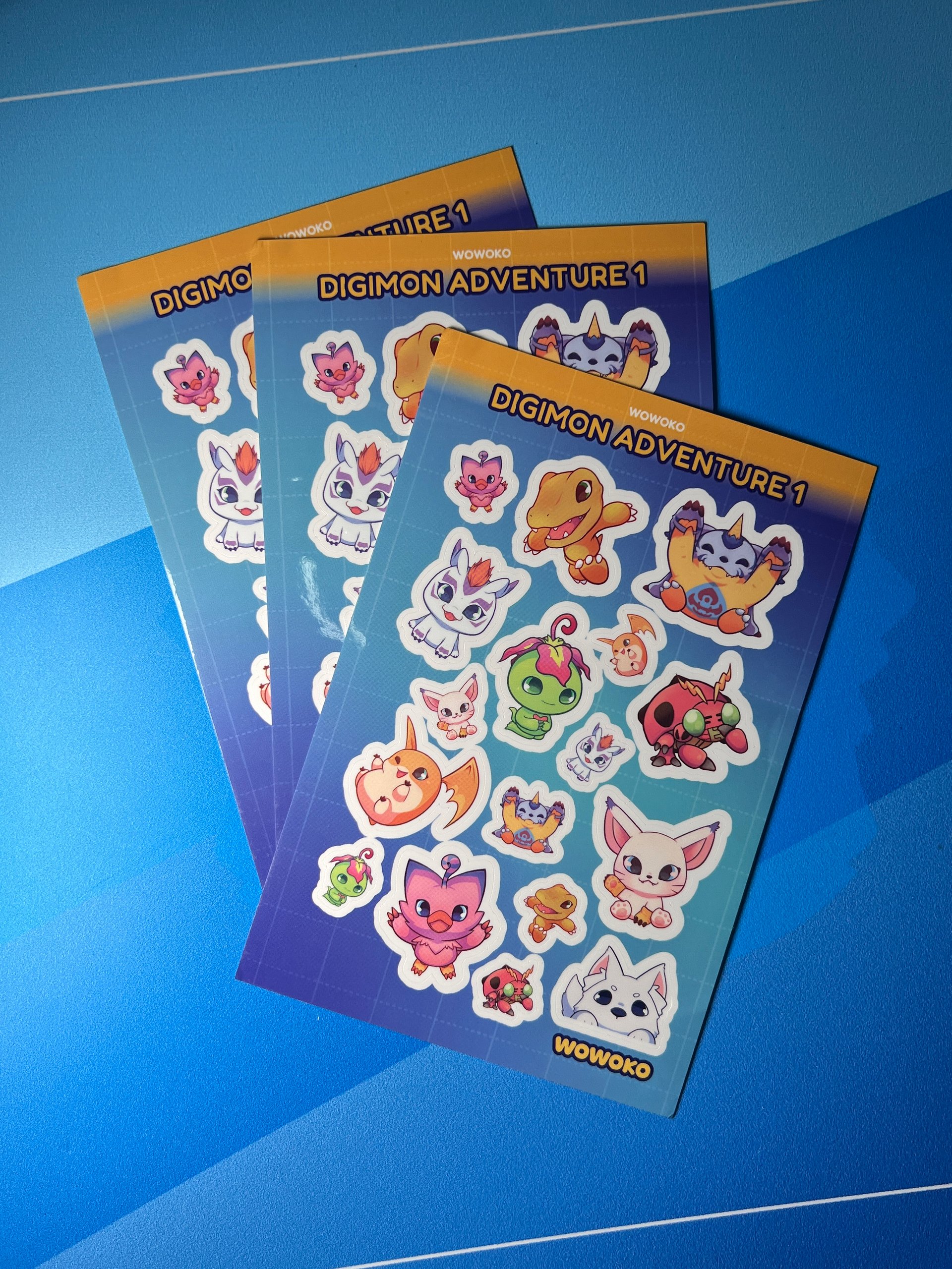 WoWoKo x Potato Fighters - Digimon - Sticker Sheet product image (2)