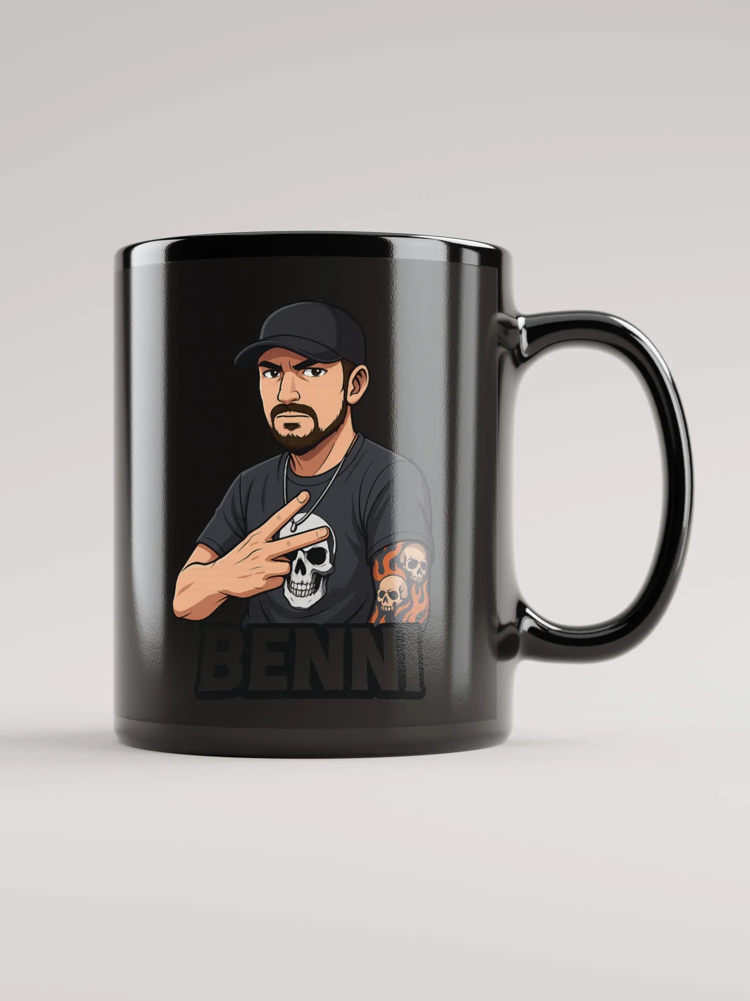 Black Glossy Mug Benni product image (2)