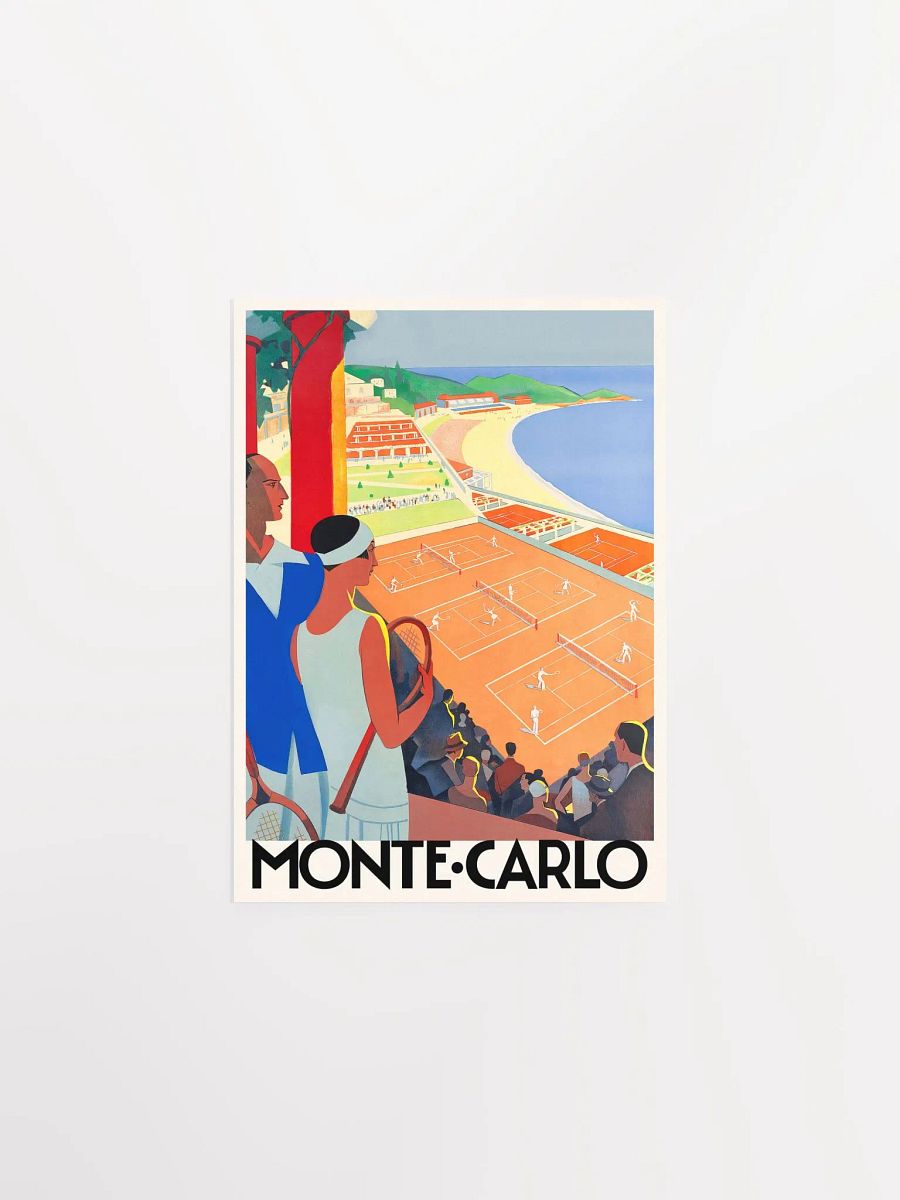 French Riviera / Monte-Carlo, France, 1930s — retro travel poster, vintage travel art, retro wall art product image (6)