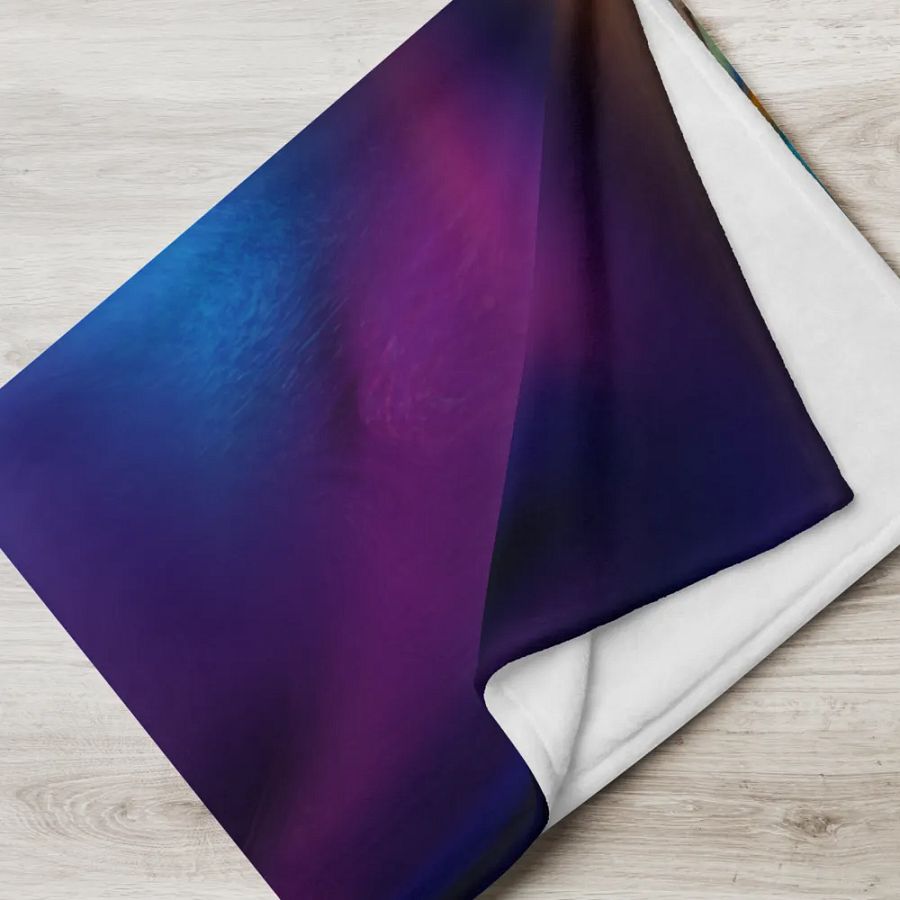 Rainbow Colorful Pattern Throw Blanket | Multicolor Blanket product image (5)