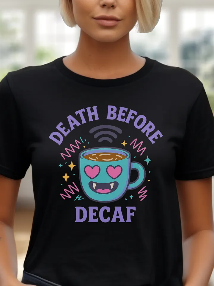 Death Before Decaf - Caffeine Core - Bella Canvas 3001 Unisex Staple T-Shirt product image (1)