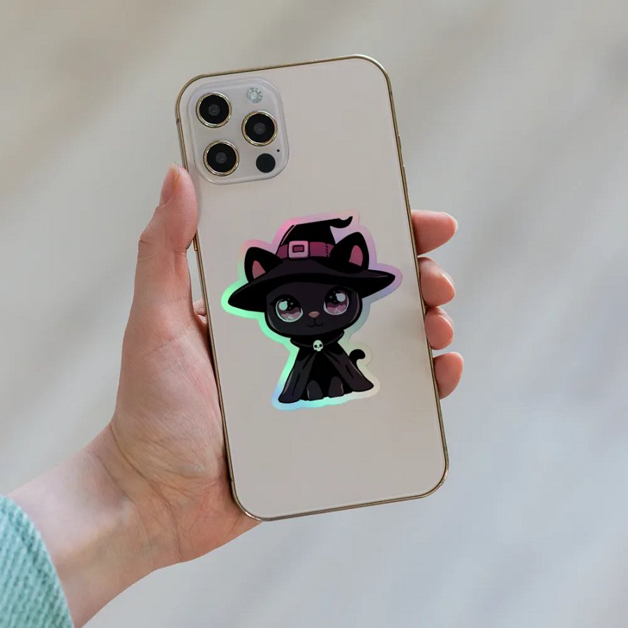 Witchy Cat Holographic Sticker Sheet product image (8)
