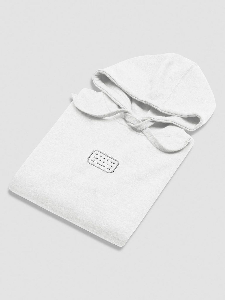 Keyboard Hoodie Whiteout (Embroidered) product image (4)