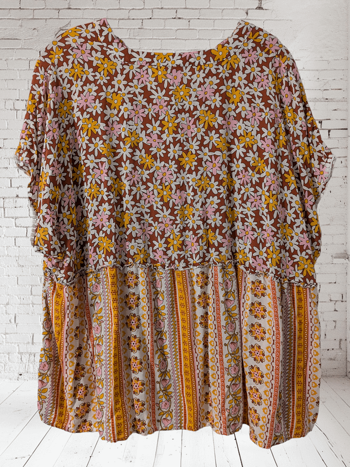 2X Retro Daisies Short Sleeve Top product image (2)