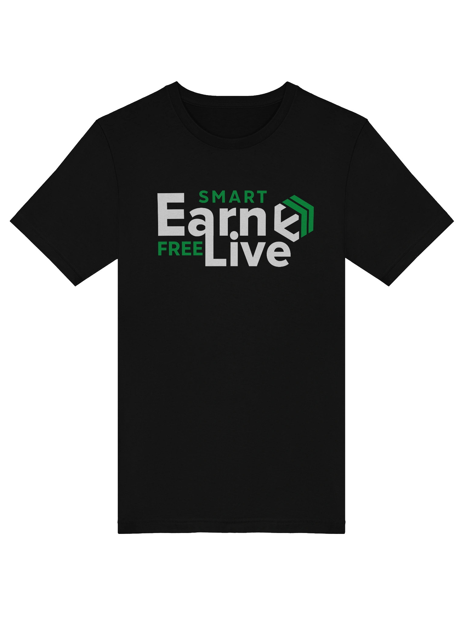 E-Estate “Earn Smart. Live Free.” Statement Tee (Unisex) product image (5)