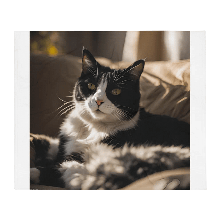 Cozy Cat Lounge Throw Blanket product image (2)