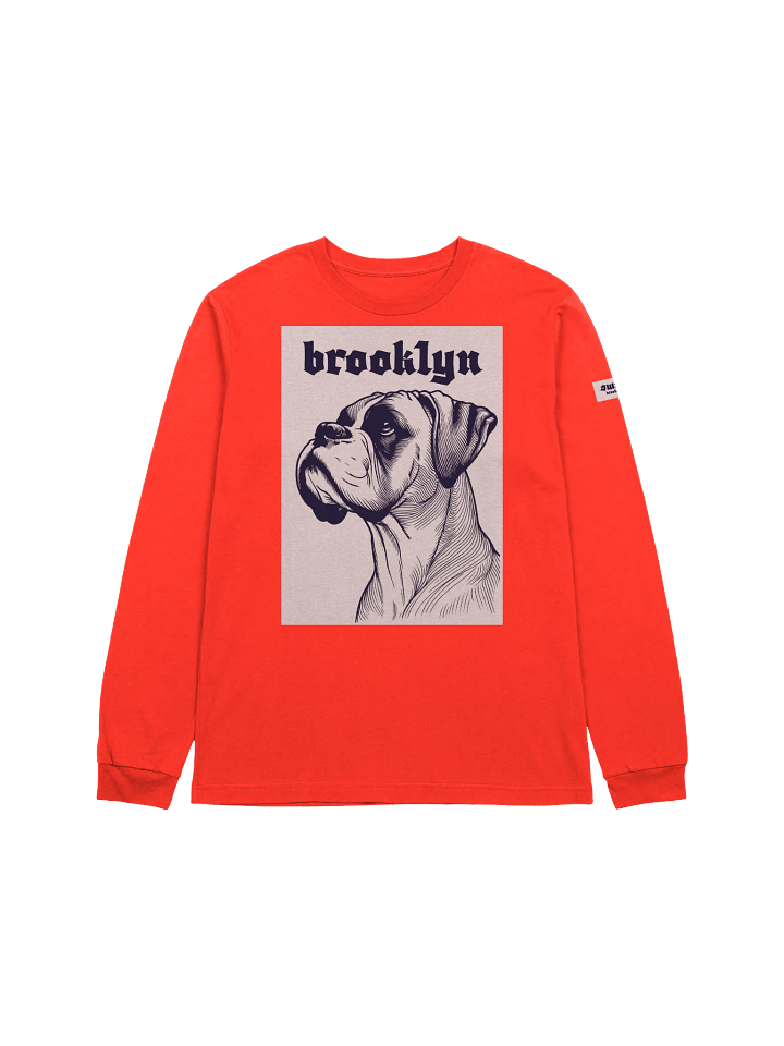 Brooklyn Boxer Dog Bella+Canvas Supersoft Unisex long sleeve t-shirt product image (17)