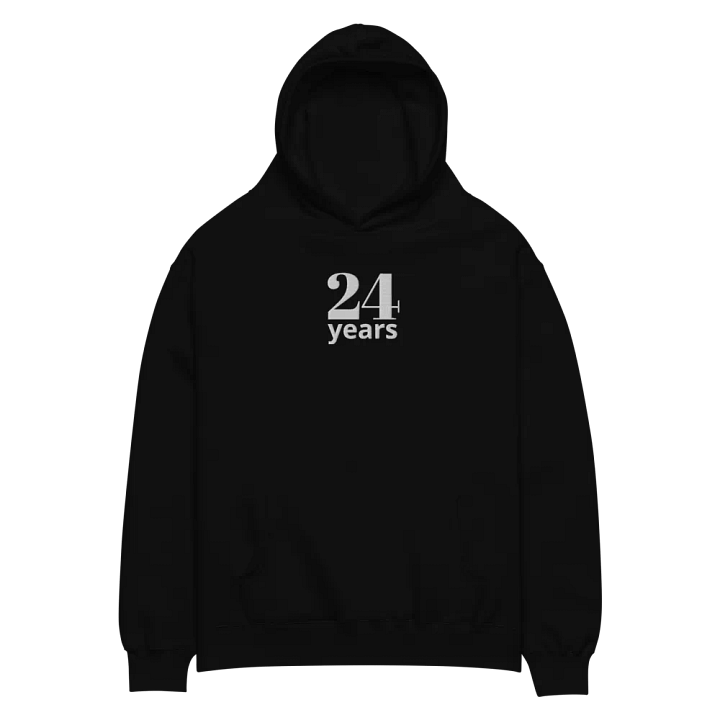 24 Years Anniversary or Age Embroidered Unisex Oversized Hoodie product image (4)