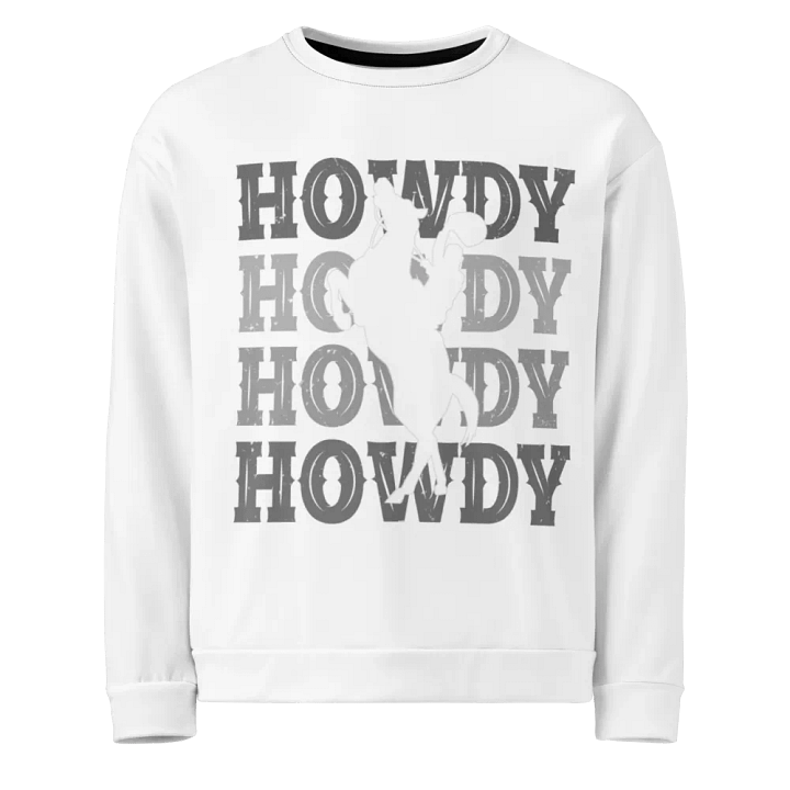 Howdy Cowboy All-Over Print Sweatshirt product image (1)