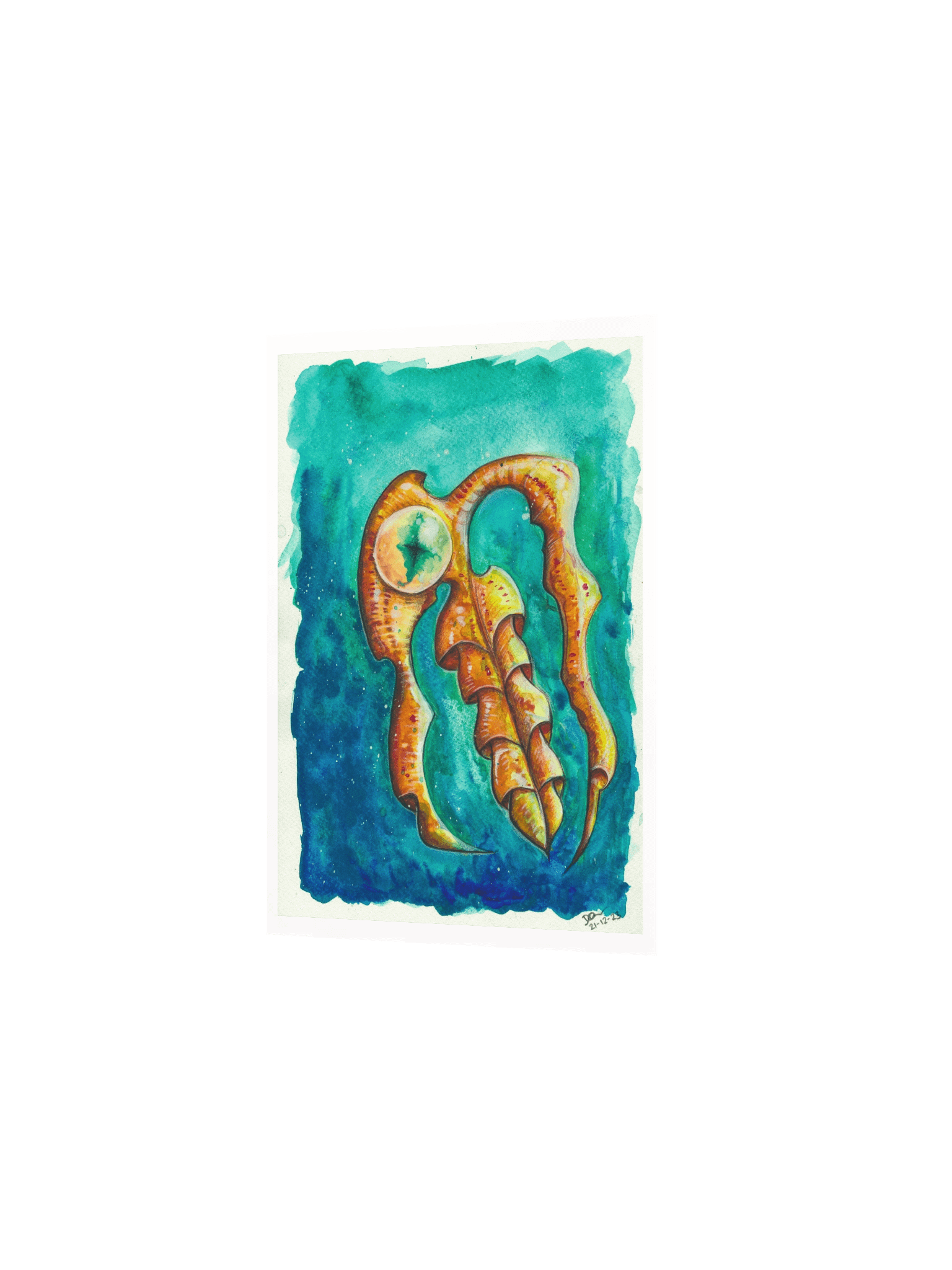 Baller Worm Aqua - Poster Print product image (2)