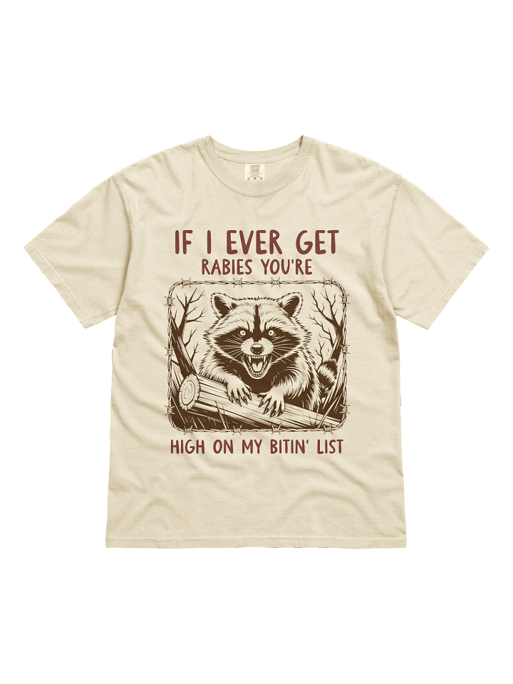 If I Ever Get Rabies | Funny Chaotic Raccoon Tee product image (16)