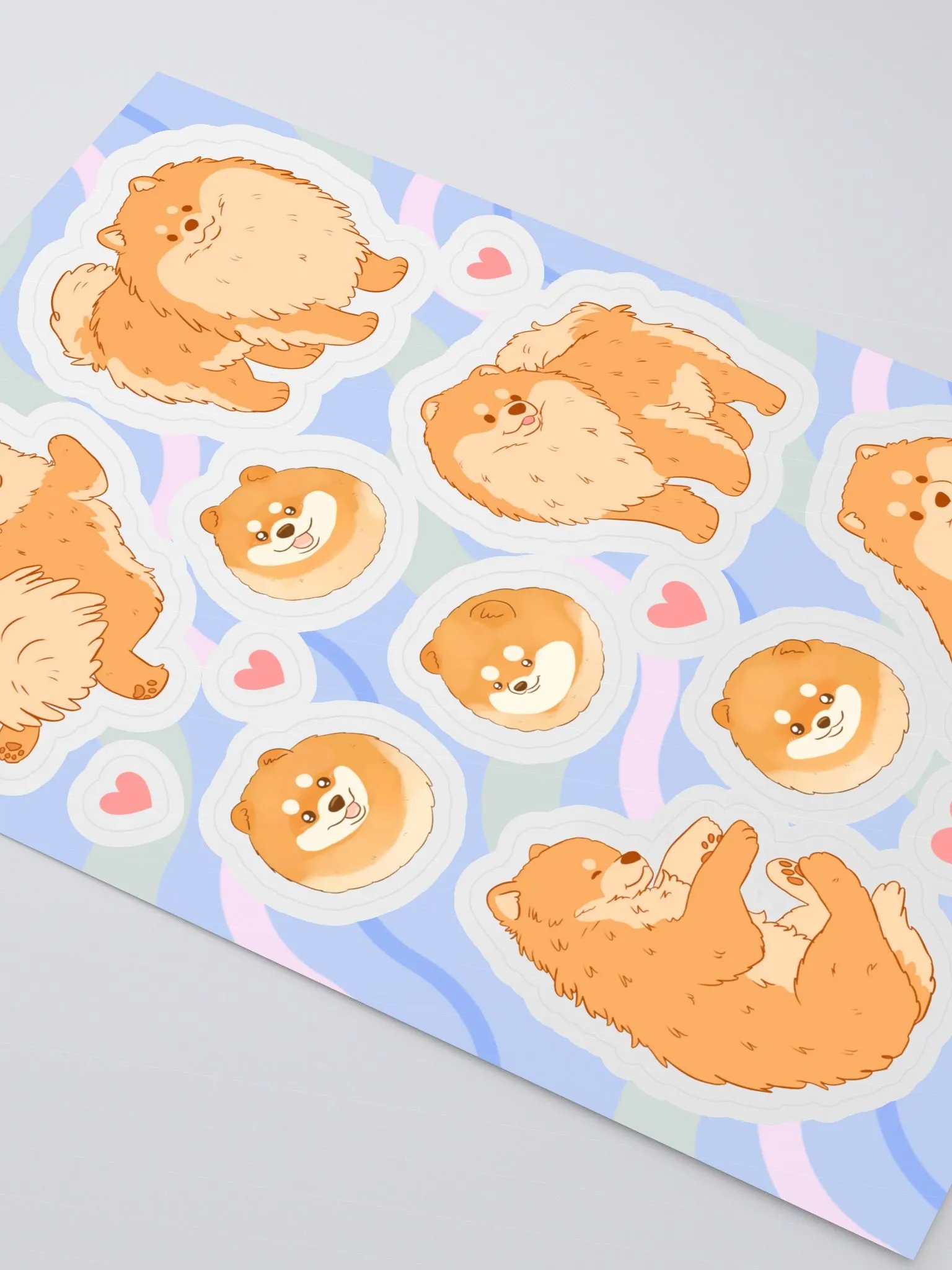 Pomeranian Poses Sticker Sheet product image (3)