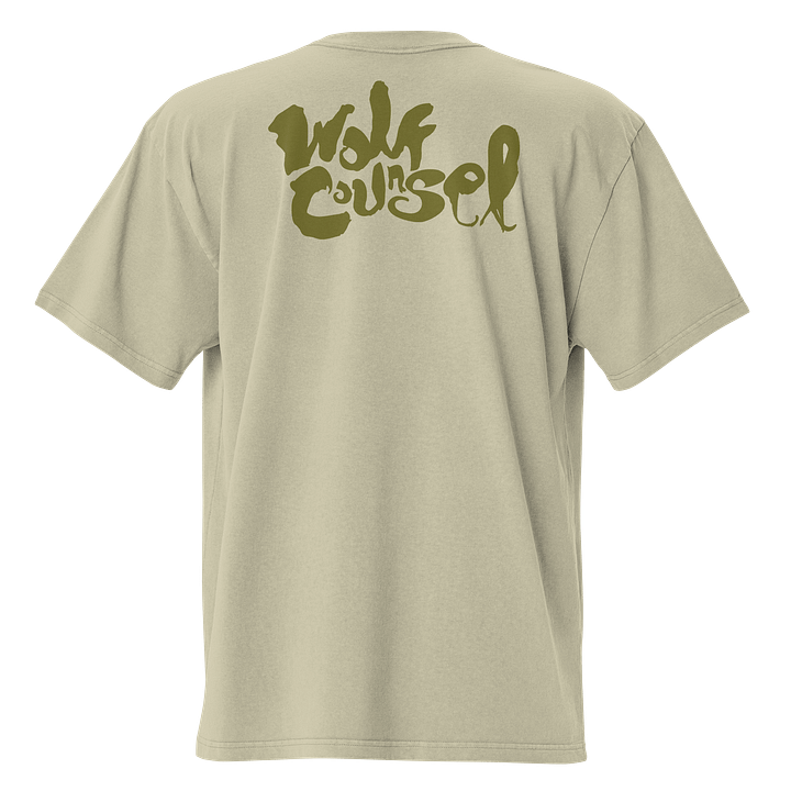 Wolf Counsel AS Colour Premium Oversized Faded T-Shirt (Front Patch) product image (2)