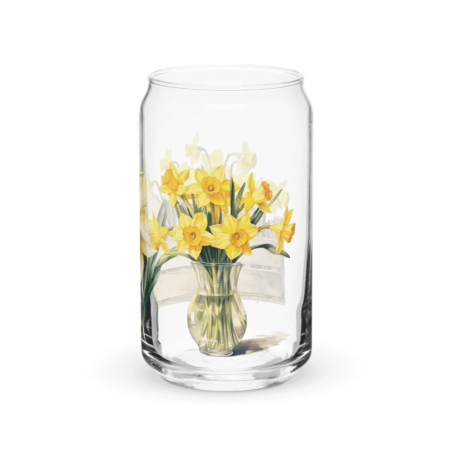 Daffodil Delight Glass Can Sipper product image (3)