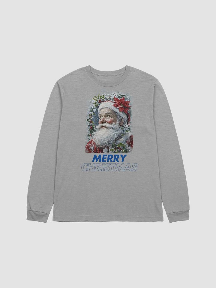 Festive Santa Merry Christmas Long Sleeve Tee product image (2)