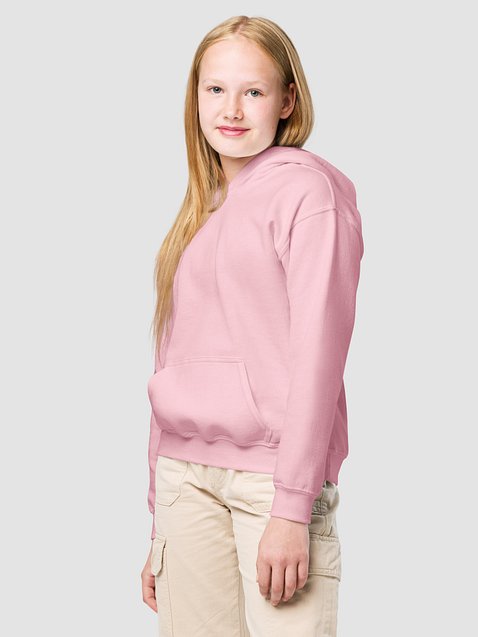 Photo showing Gildan Youth Heavy Blend Hoodie