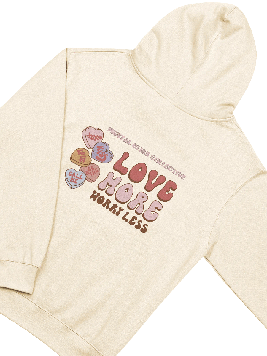 Love More Worry Less Unisex Hoodie – A Daily Reminder to Stay Positive product image (33)