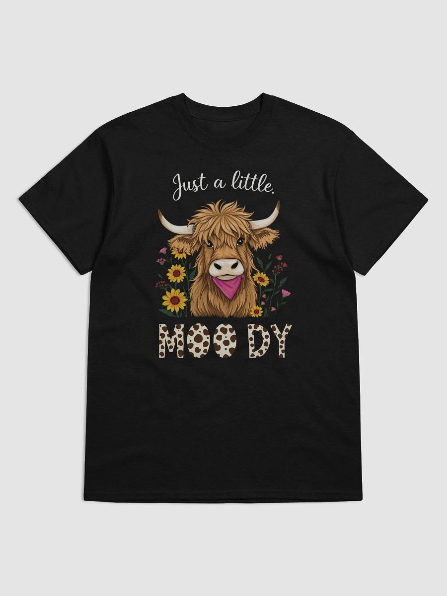 Just a Little Moody Highland Cow Easter T-Shirt product image (2)