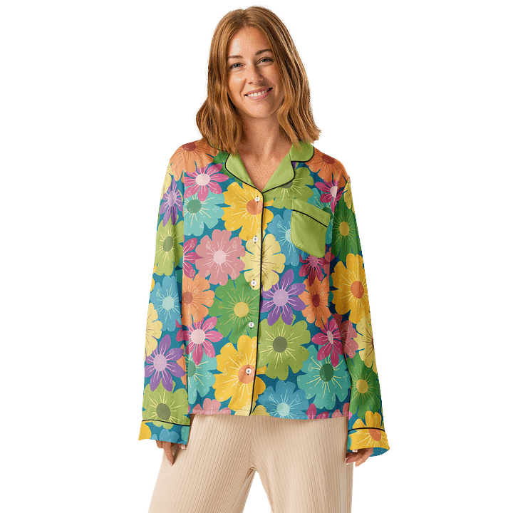 Blossom Bliss Women's Long Sleeve Pajama Top product image (1)