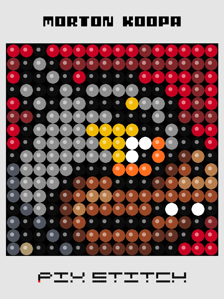 Morton Koopa Pixel Art product image (1)