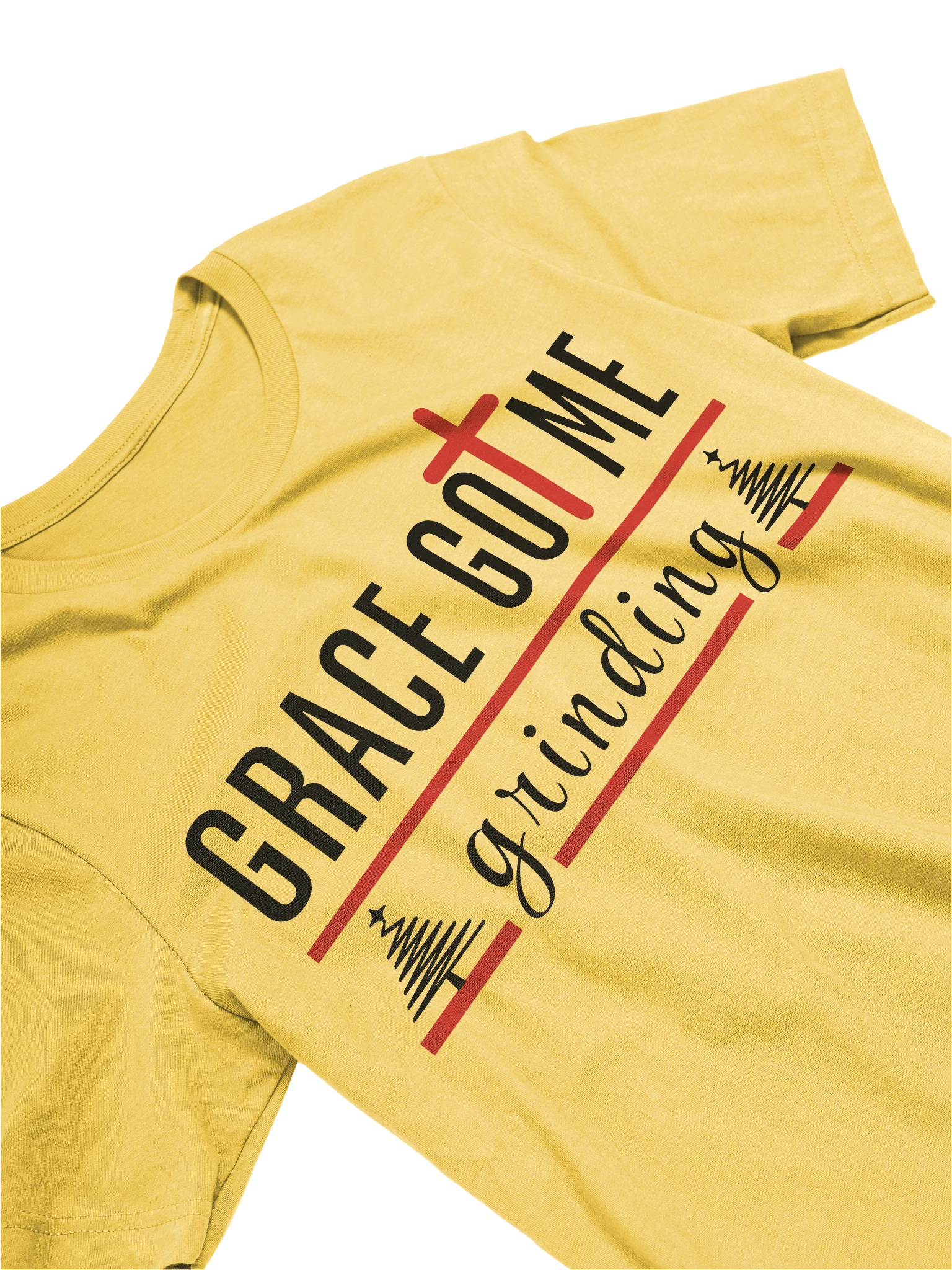 Grace Got Me Grinding Christian T-Shirt | Faith Hustle Tee for Women | Motivational Jesus Shirt product image (16)